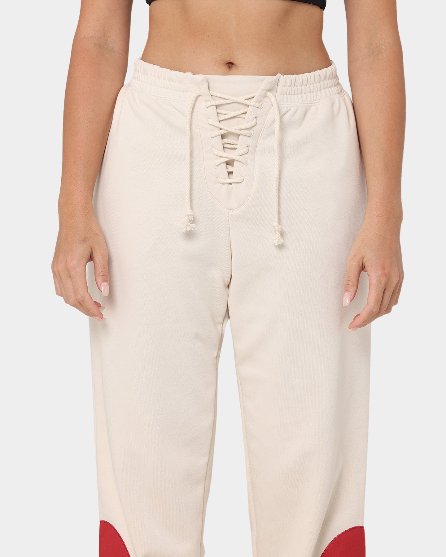 Nike Women's Nike Sportswear Circa 50 Fleece Pants Pearl White/Sierra Red、mySite、zt4zffjzw