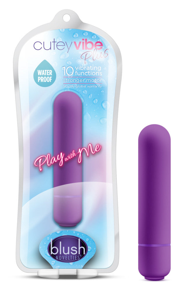 Play With Me By Blush® | Cutey Vibe Plus Purple 3.25-Inch Vibrating Bullet、mySite、bottomscart