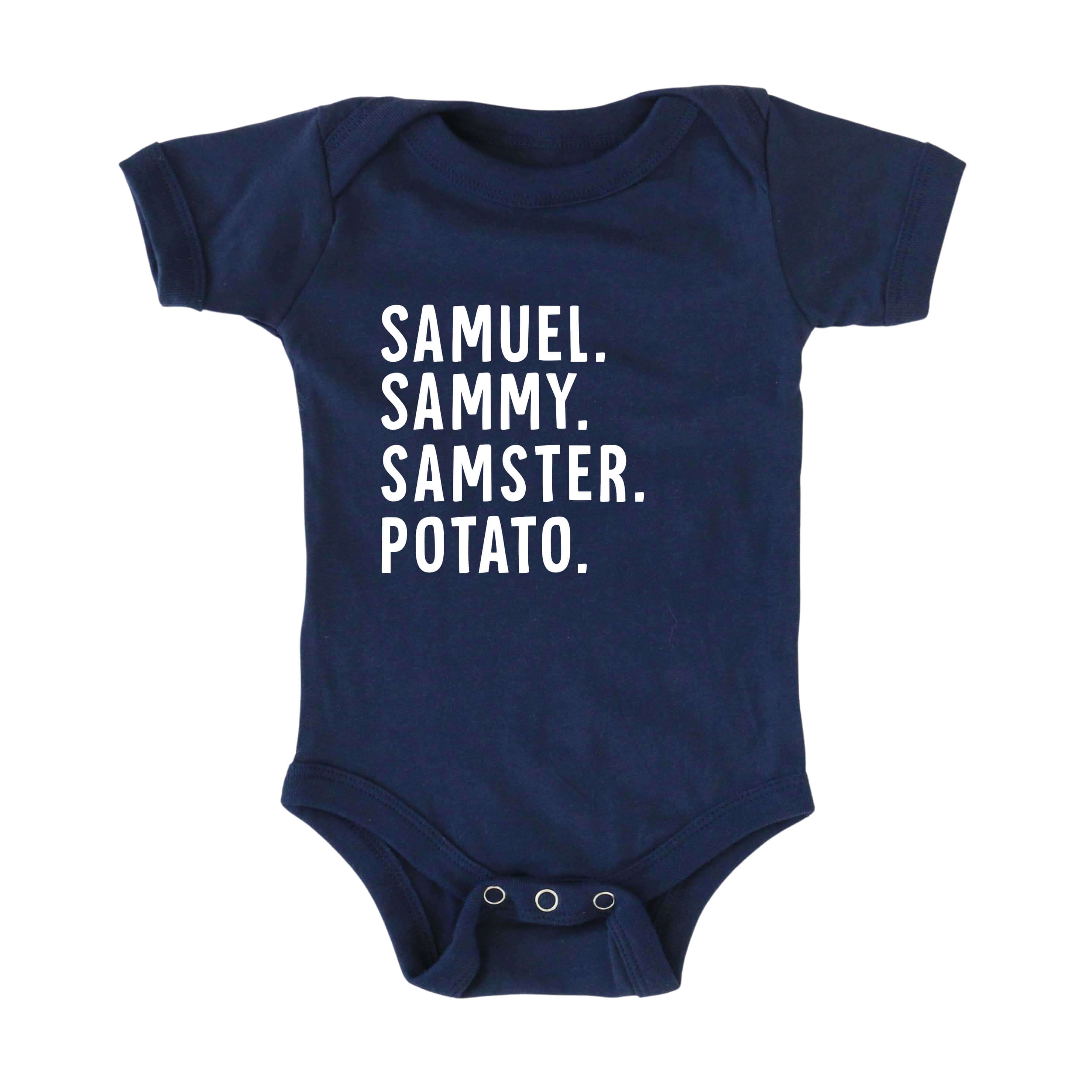  Personalized Nickname Graphic Bodysuit | Navy、mySite、layawaytickets