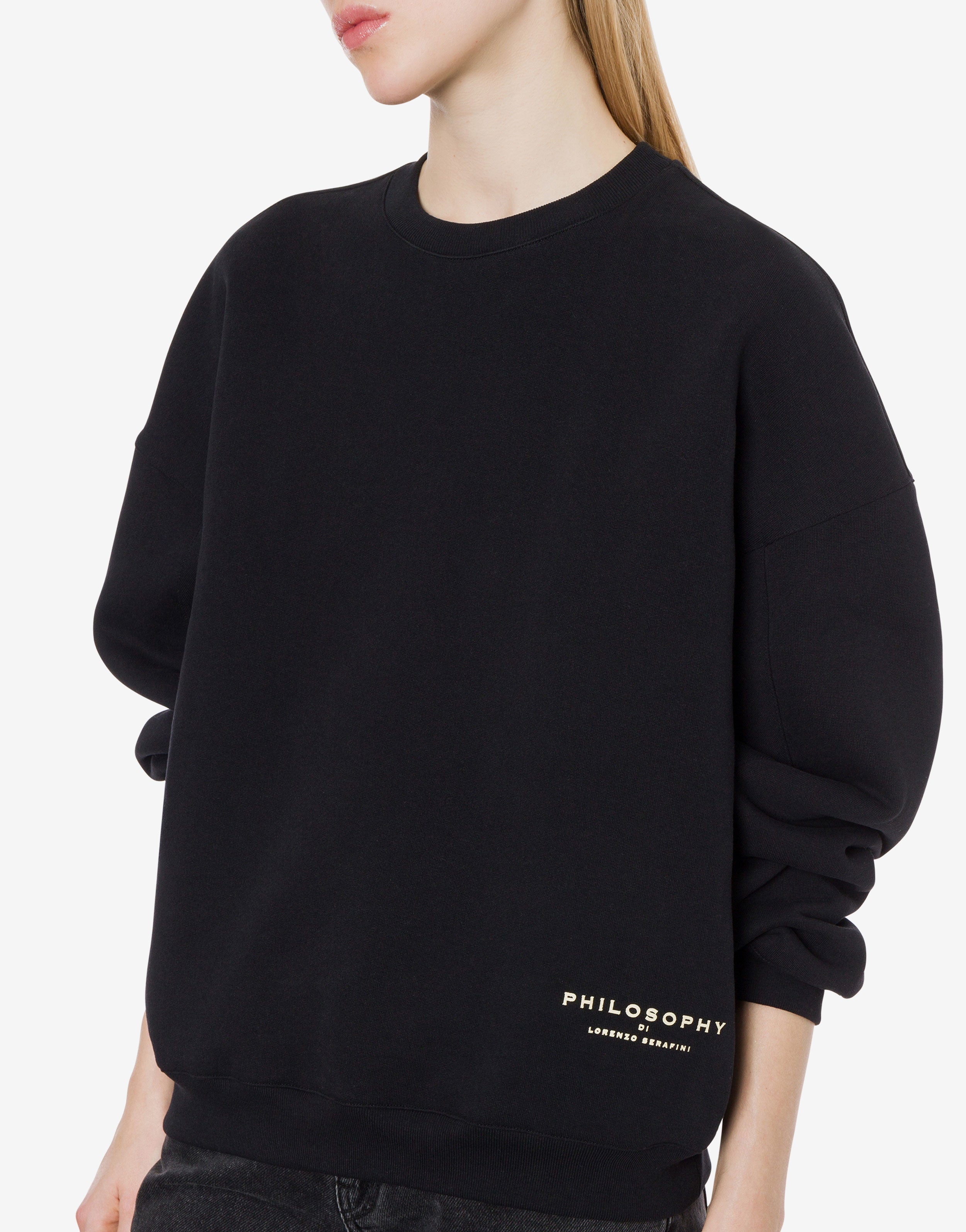 Felpa in cotone organico con logo、mySite、aoinhome