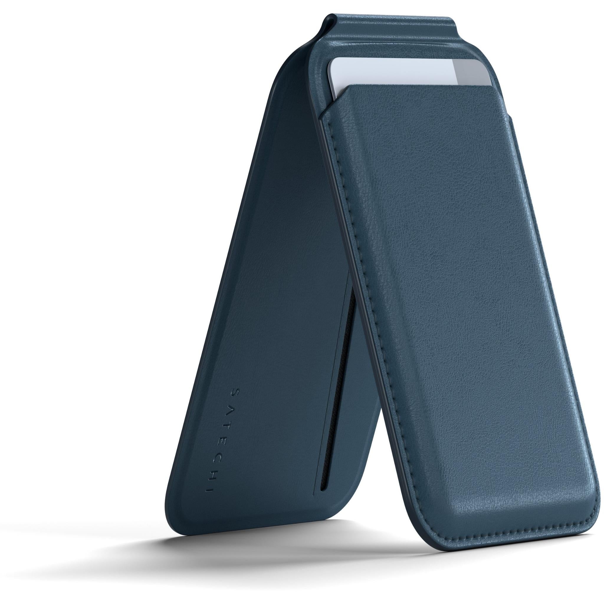 Satechi Magnetic iPhone Wallet Stand (Blue)、mySite、camillekostekn