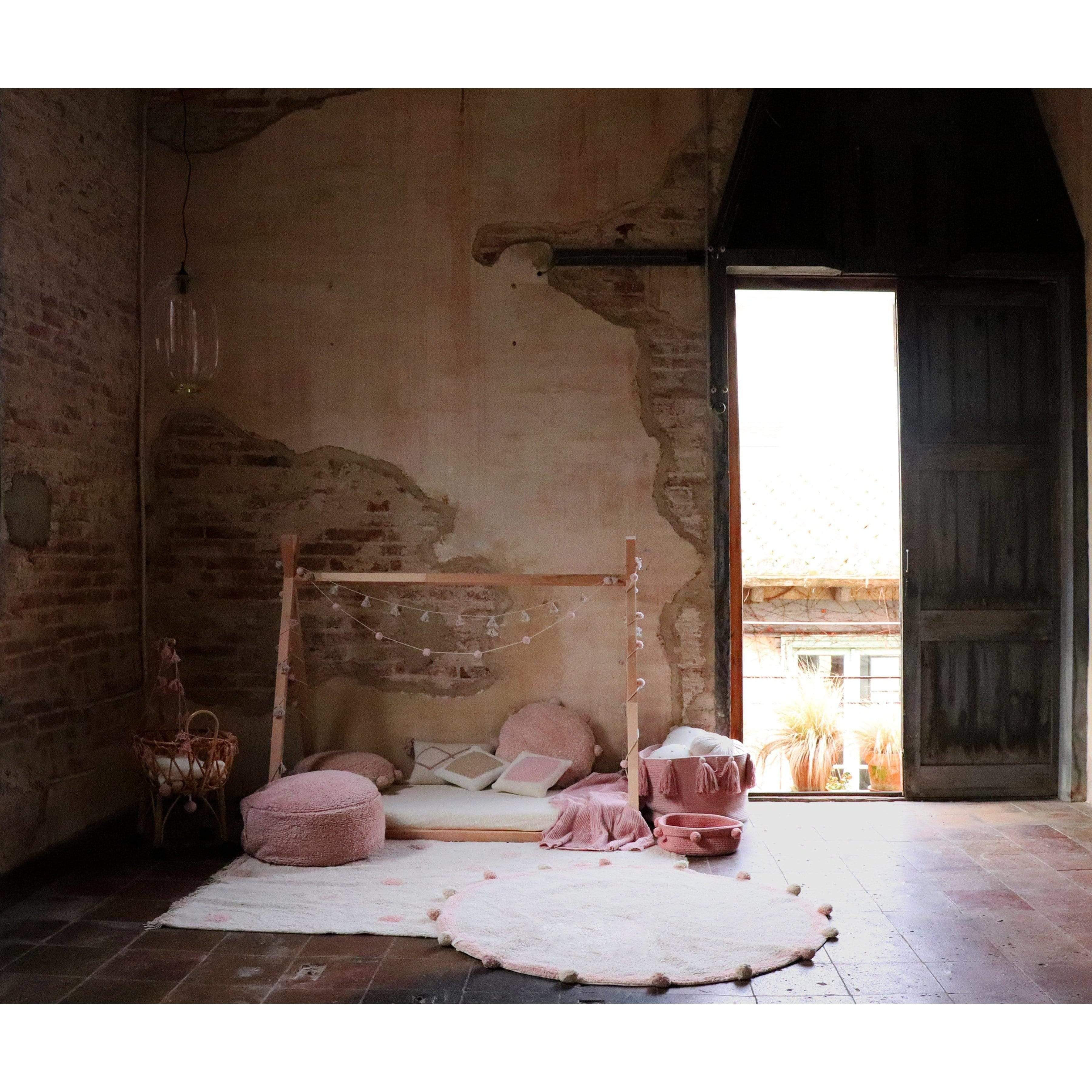 Hippy Dots Natural Vintage Nude Washable Area Rug、mySite、gigharbornorthrealestate