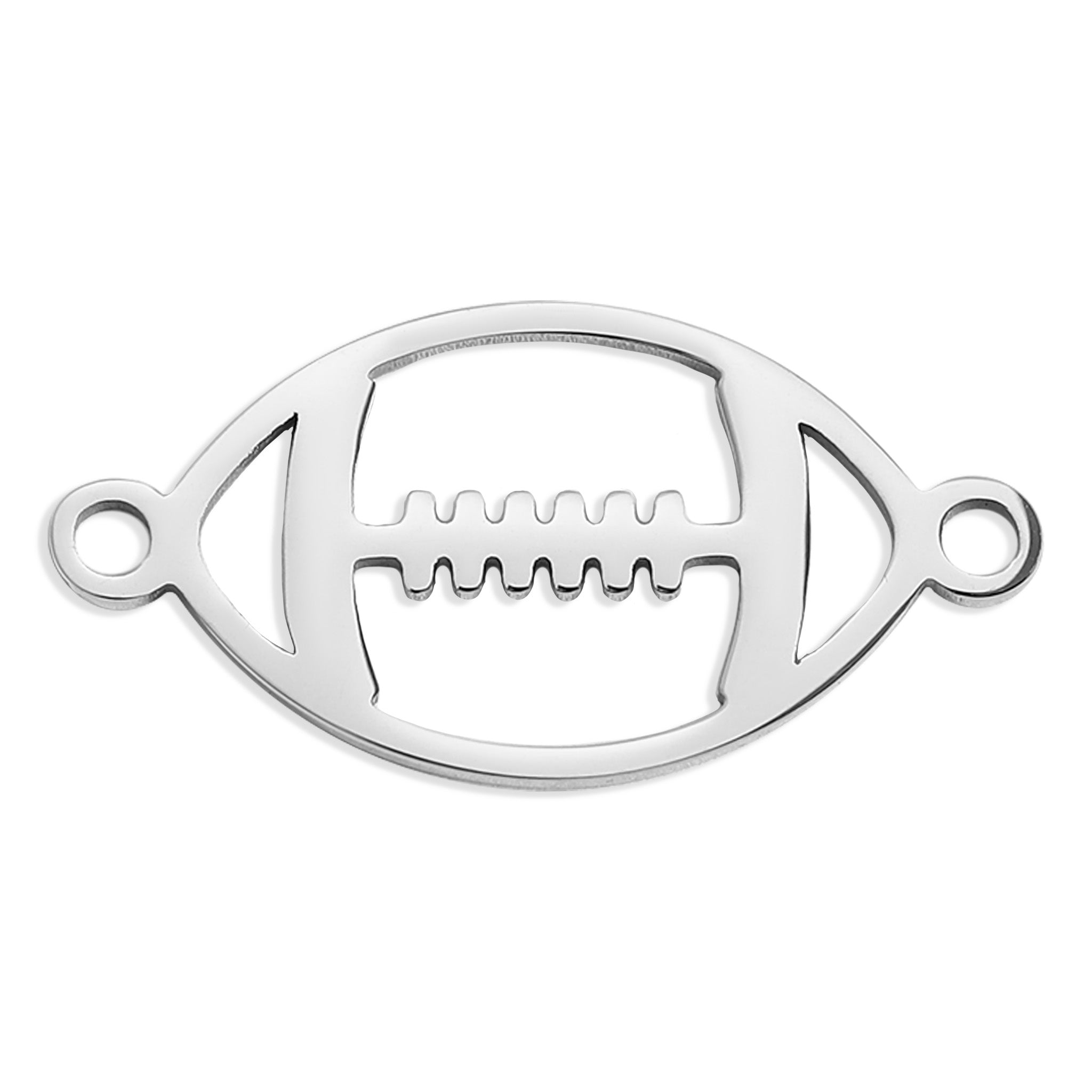 18K Gold PVD Stainless Steel Football Connector Charm / PDL0162、mySite、dreamappss