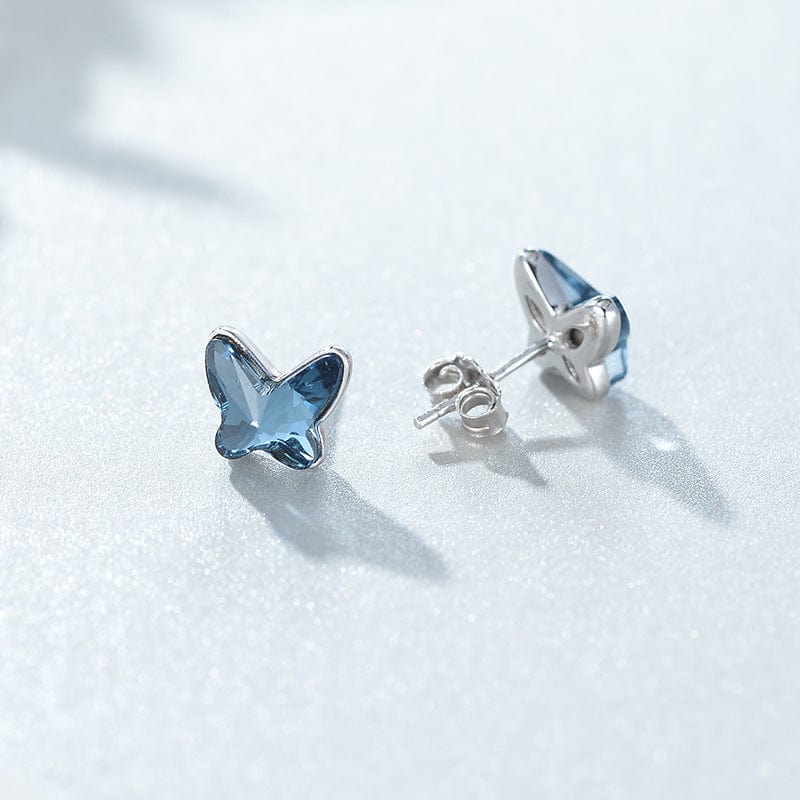 Butterfly Necklace and Earrings in Sterling Silver with Swarovski Crystal & CZ, Gorgeous!、mySite、g9winljtr