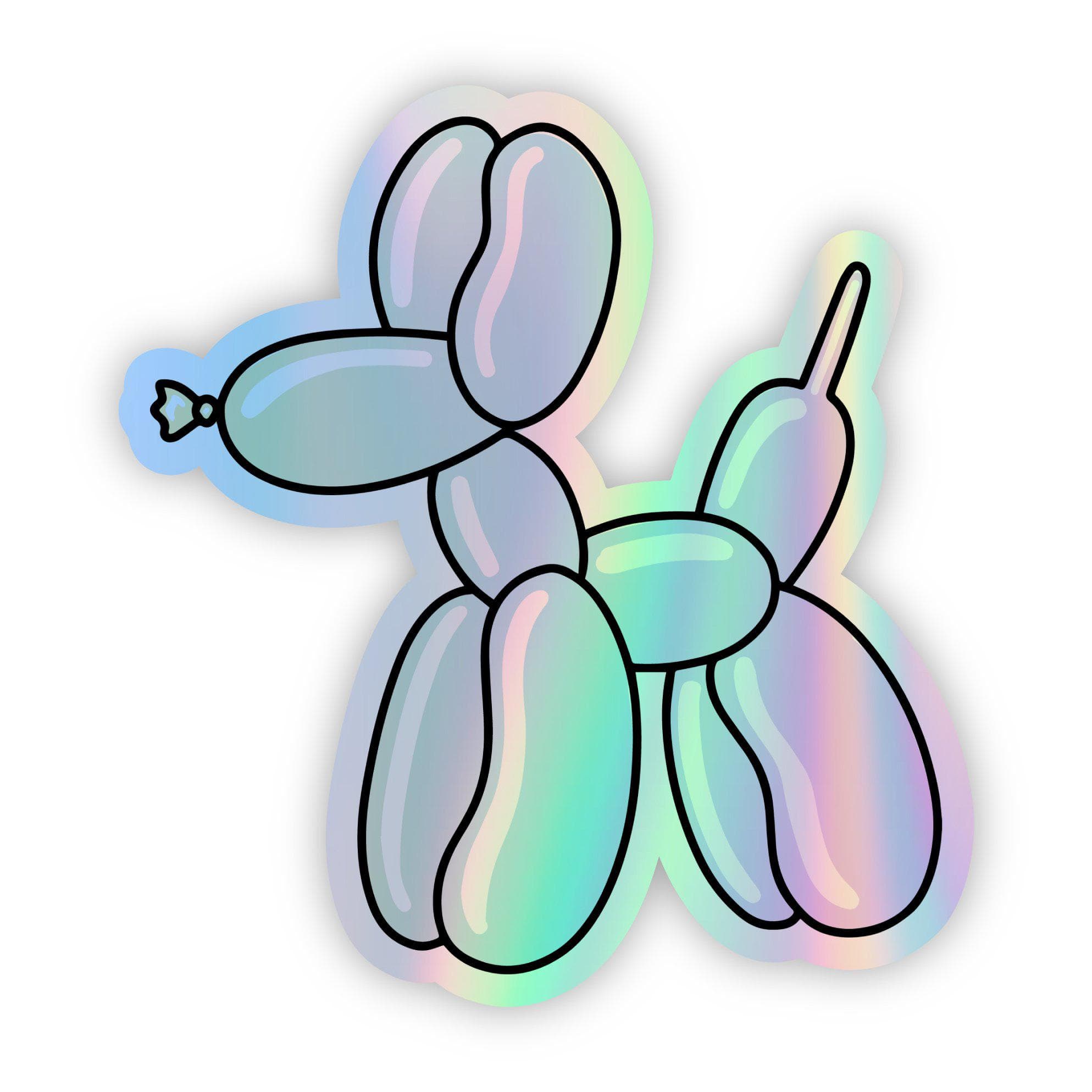  Balloon Dog Holographic Sticker、mySite、elrpsem3k