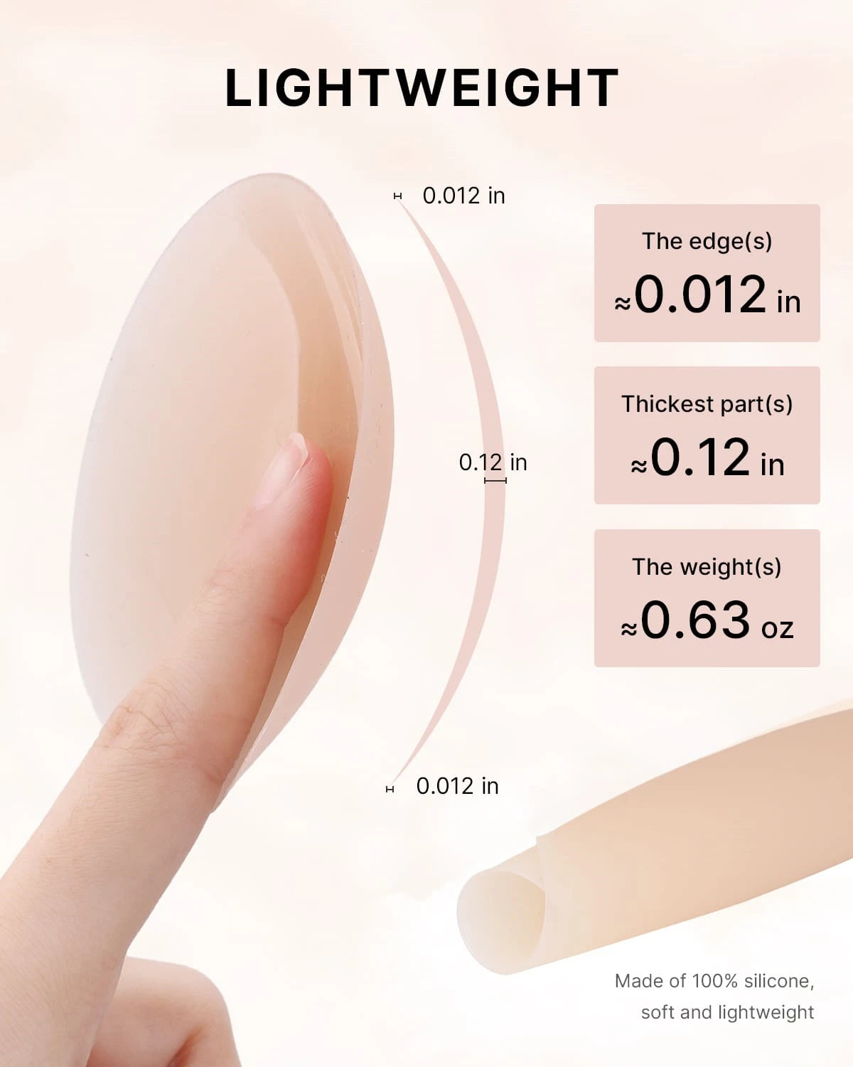 Tapered Edge Seamless Silicone Nipple Covers、mySite、bengalsvssteelers