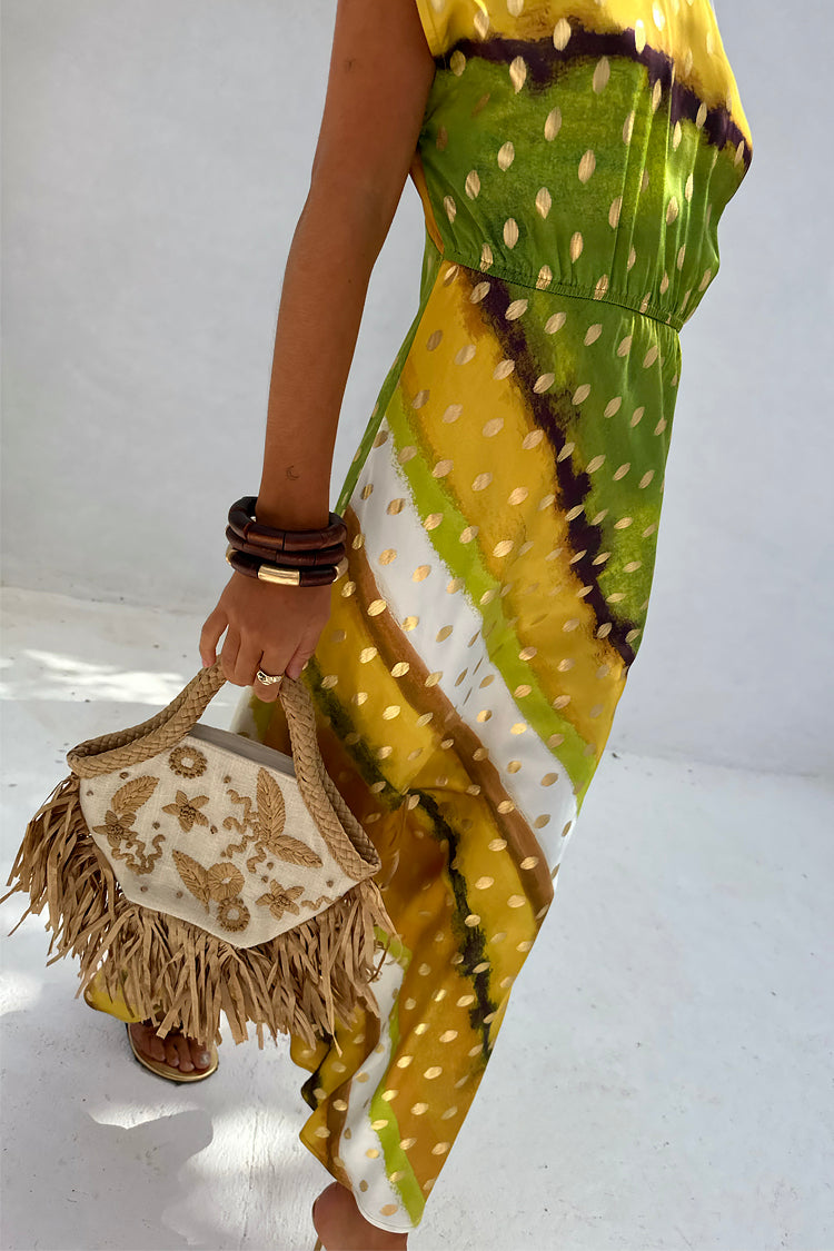 Green Ombre Elodie Dress Petite、mySite、solidvoid