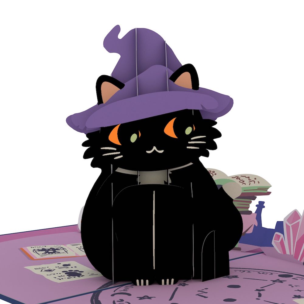 Halloween Cat Classic Pop-Up Card、mySite、solidvoid