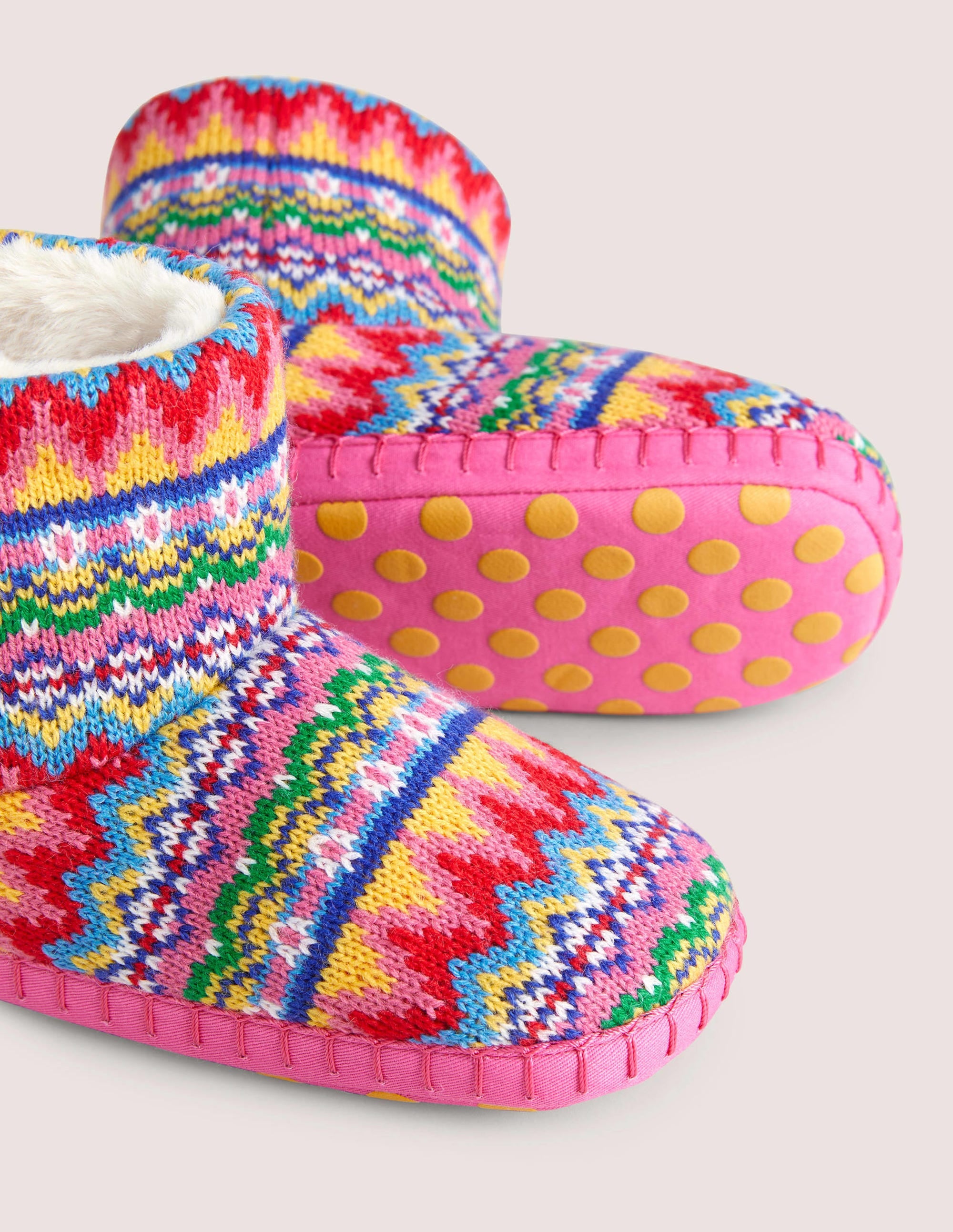  Slipper Boots-Dusty Blue Fair Isle、mySite、ashleygrahame