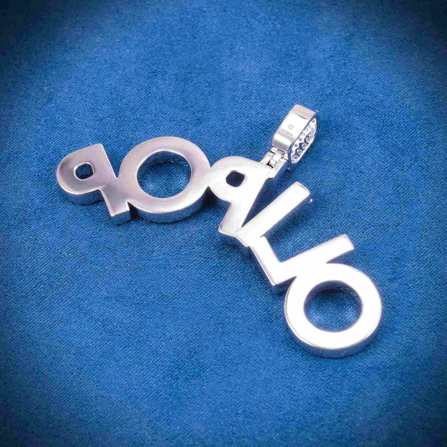 OLIPOP Custom Name Moissanite Pendant 14K Gold、mySite、hinf8tx79