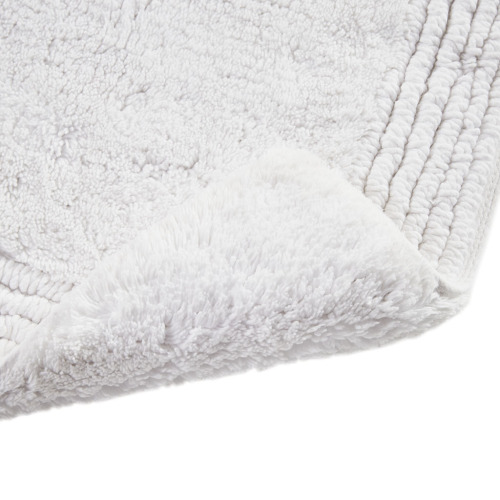 100% Cotton Tufted 3000 GSM Reversible Bath Rug White 24x72"、、eastwooduniform