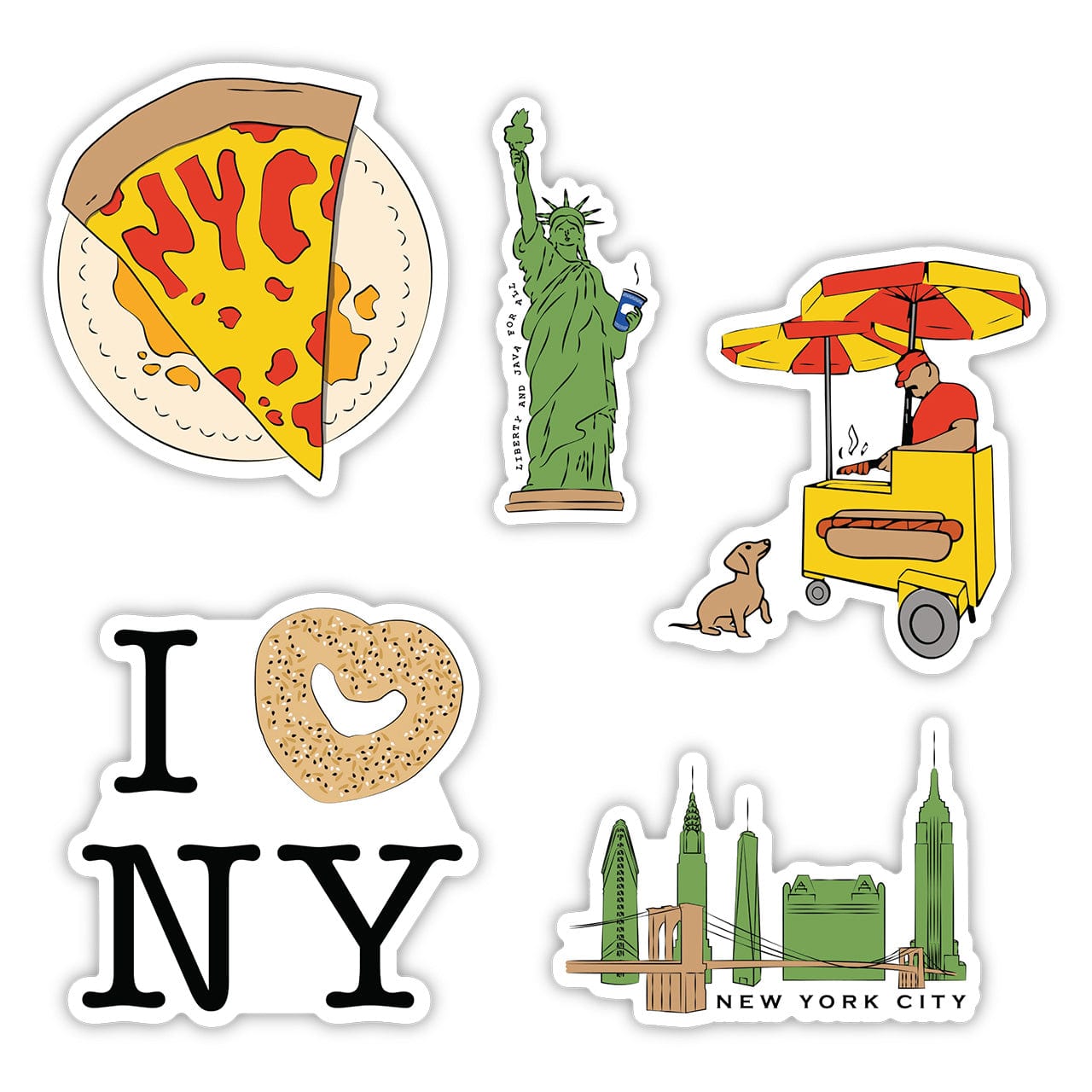  I Love New York City - 5 Pack、mySite、ghnorth