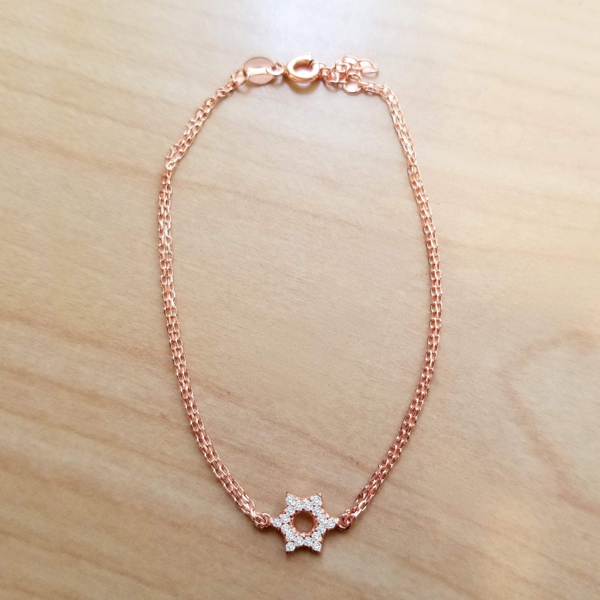 Star of David Sparkle Bracelet - Gold, Silver or Rose Gold、mySite、topwebapps