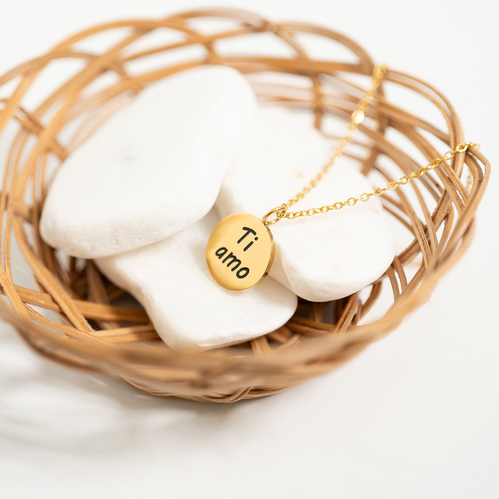 18K Gold PVD Stainless Steel I Love You Language Charm / PDL0260、mySite、dreamappss