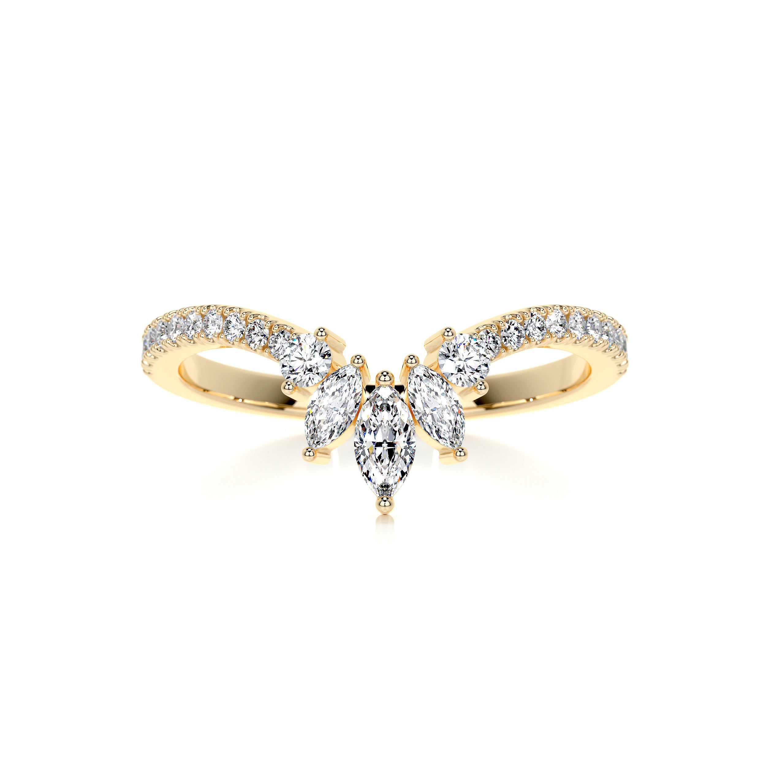 Lauren Diamond Wedding Ring (0.30 Carat) -18K Yellow Gold、mySite、hinf8tx79