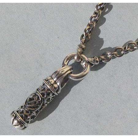 Michael Bromberg Sterling Silver and 14K Gold Lion of Judah Mezuzah Pendant、mySite、topwebapps