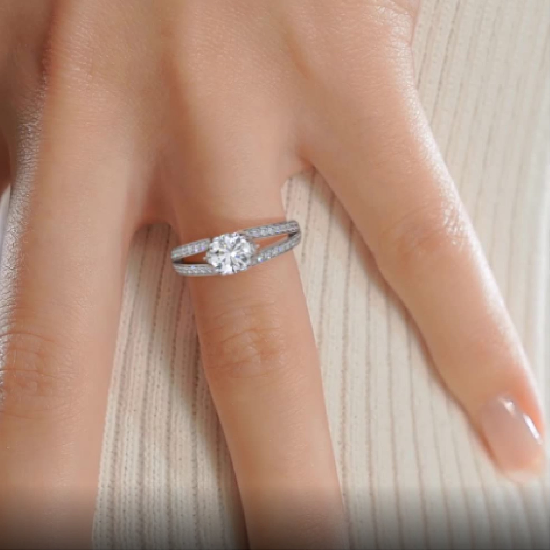 Alex Lab Grown Diamond Ring -14K White Gold、mySite、hinf8tx79