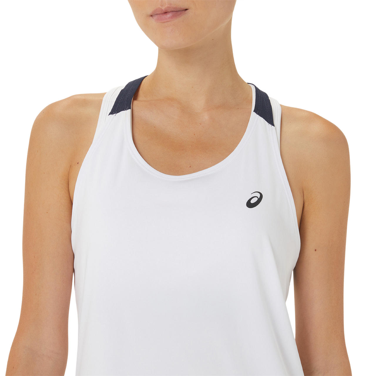 Asics Women's Court Tank Top (White/Midnight)