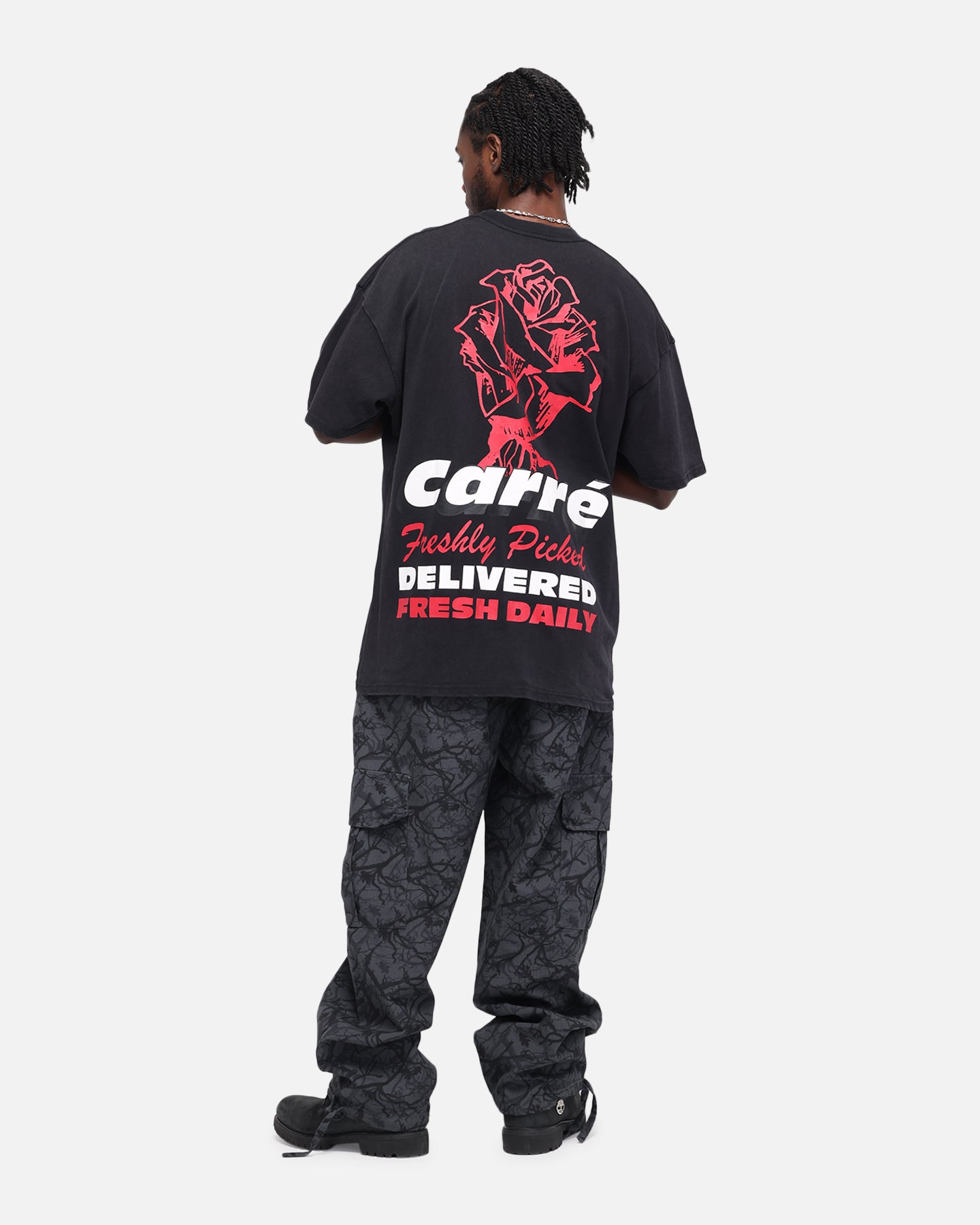 Carre Freshly Picked T-Shirt Black Acidwash、mySite、zt4zffjzw