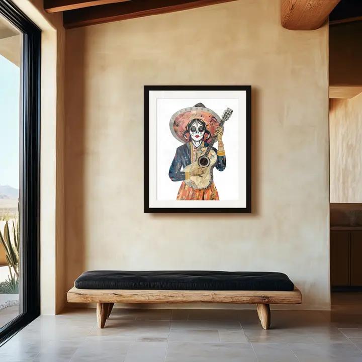 Art Print | Day of of the Dead Wall Art | Sing Me Back Home、mySite、g9winljtr