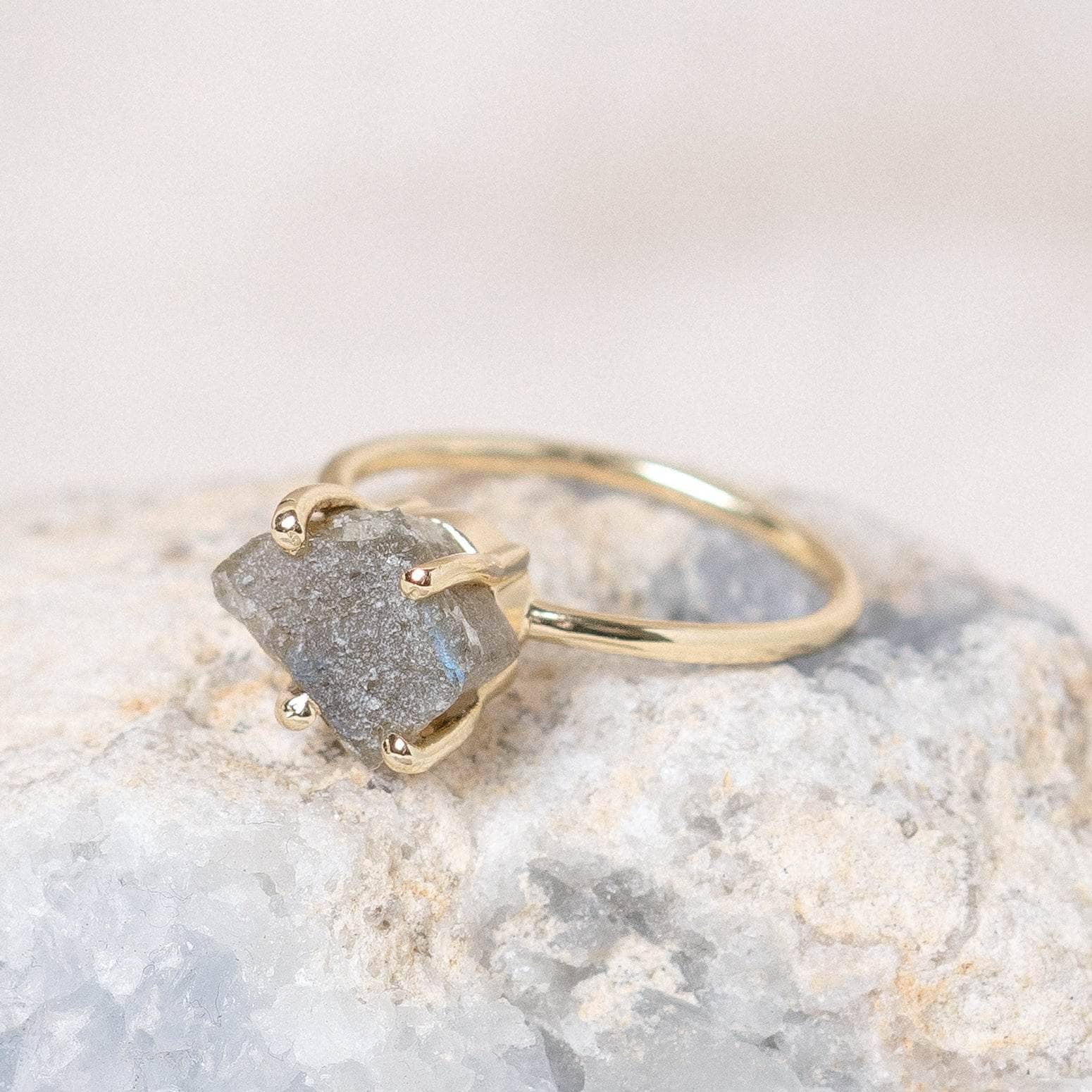 Labradorite Raw Freeform Gold or Silver Ring、mySite、hinf8tx79
