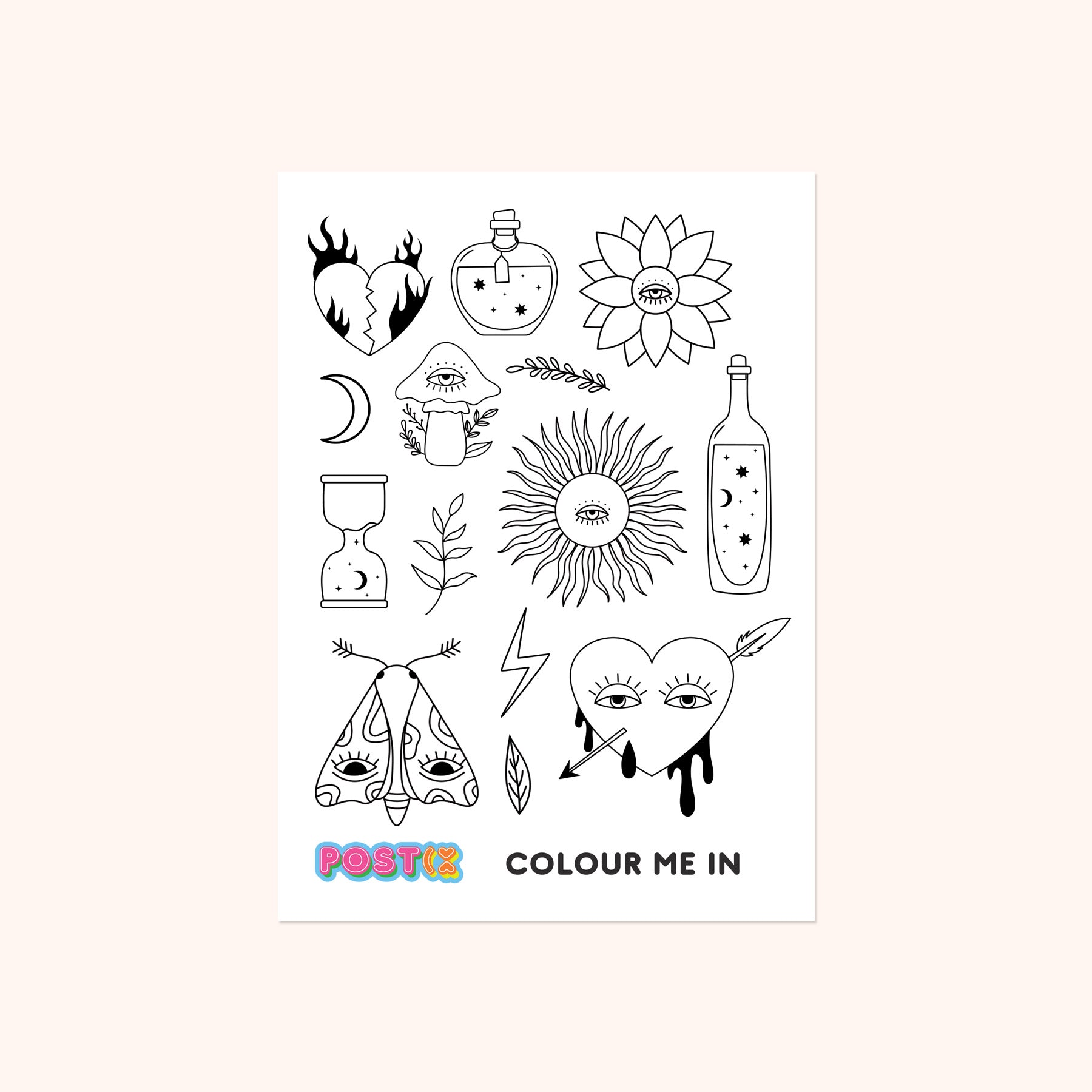  The Magic Eye Coloring In Sticker Sheet、mySite、ghnorth