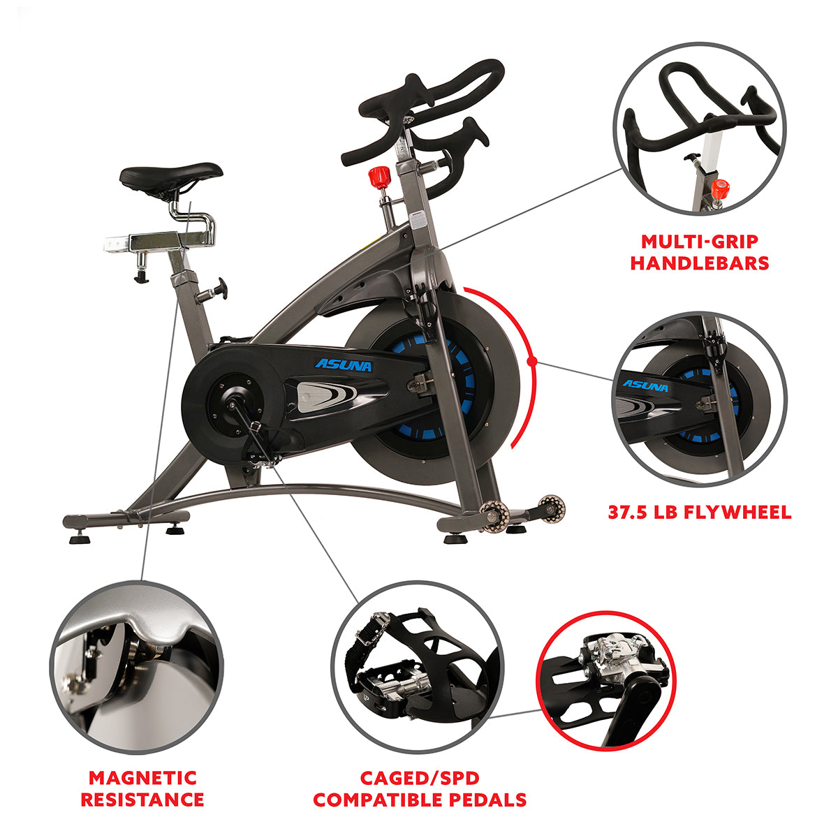  Magnetic Belt Drive Commercial Cycling Trainer Exercise Bike、mySite、ghnorth