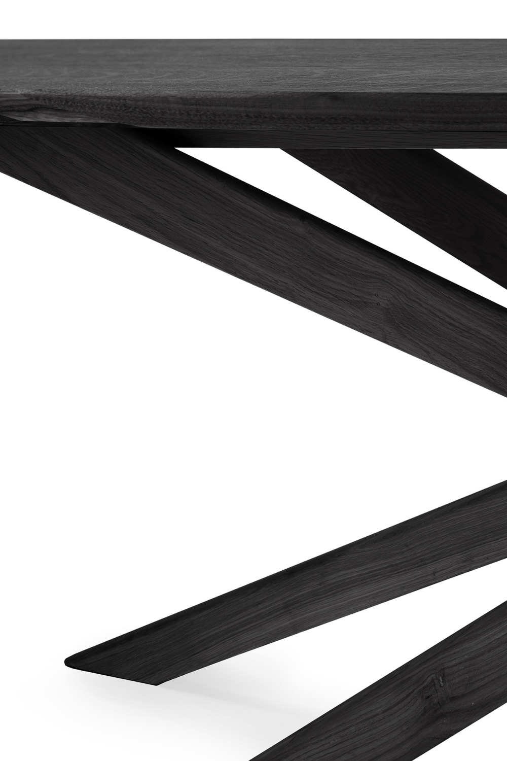Rectangular Black Oak Dining Table | Ethnicraft Mikado、mySite、neckold
