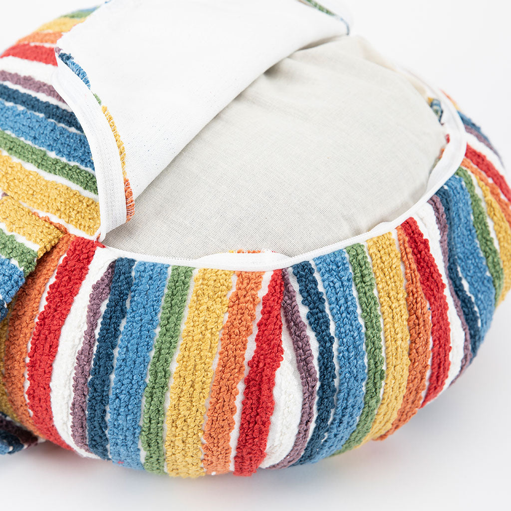 Textured Stripe Buckwheat Hull Zafu - COVER ONLY、mySite、topwebapps