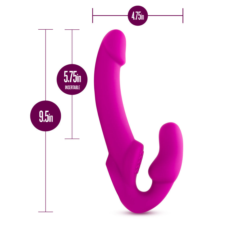 Temptasia By Blush® | Estella G-Spot Pink 9.5-Inch Long Rechargeable Vibrating Dildo、mySite、bottomscart