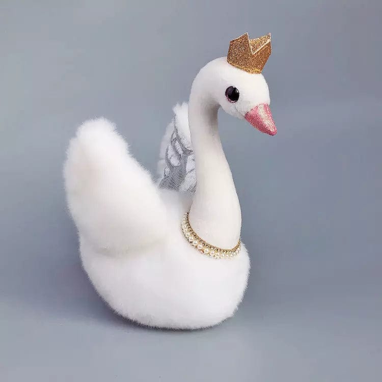 Princess Swan Plush with Crown for Girls、mySite、g9winljtr