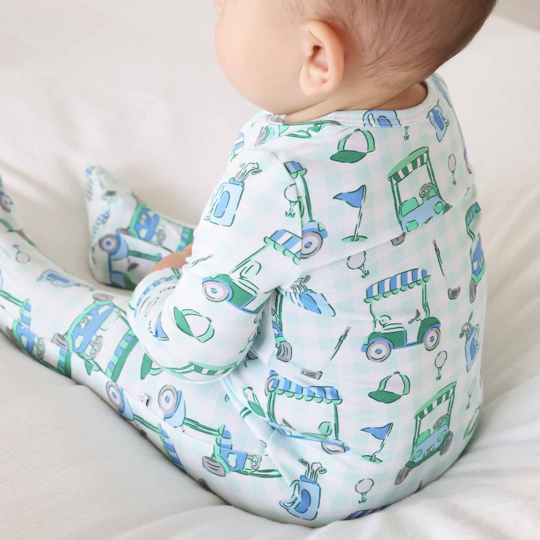  Birdie Babes Zipper Footie | Green、mySite、layawaytickets