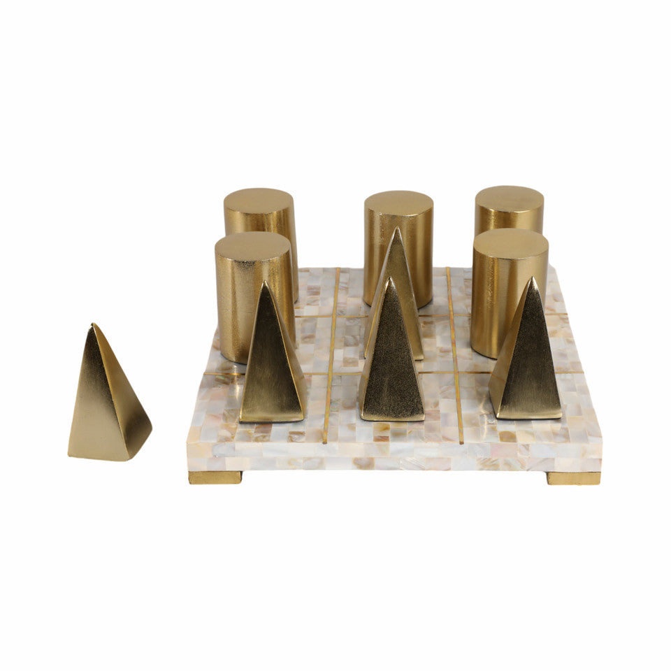  Bailee Mother of Pearl Tic Tac Toe Set、mySite、elrpsem3k