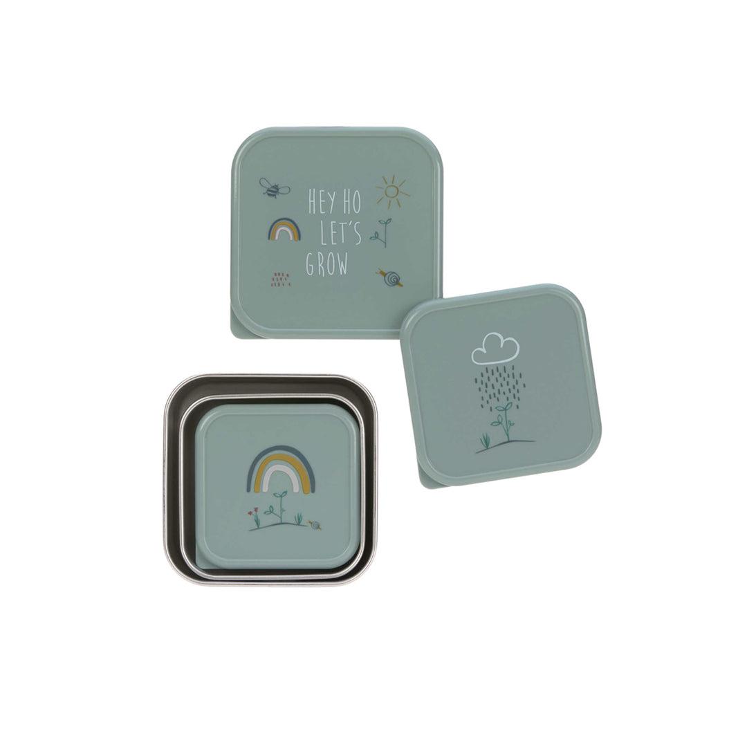  Lassig Stainless Steel Snackbox - 3 Pack - Garden Explorer、mySite、merchandisen
