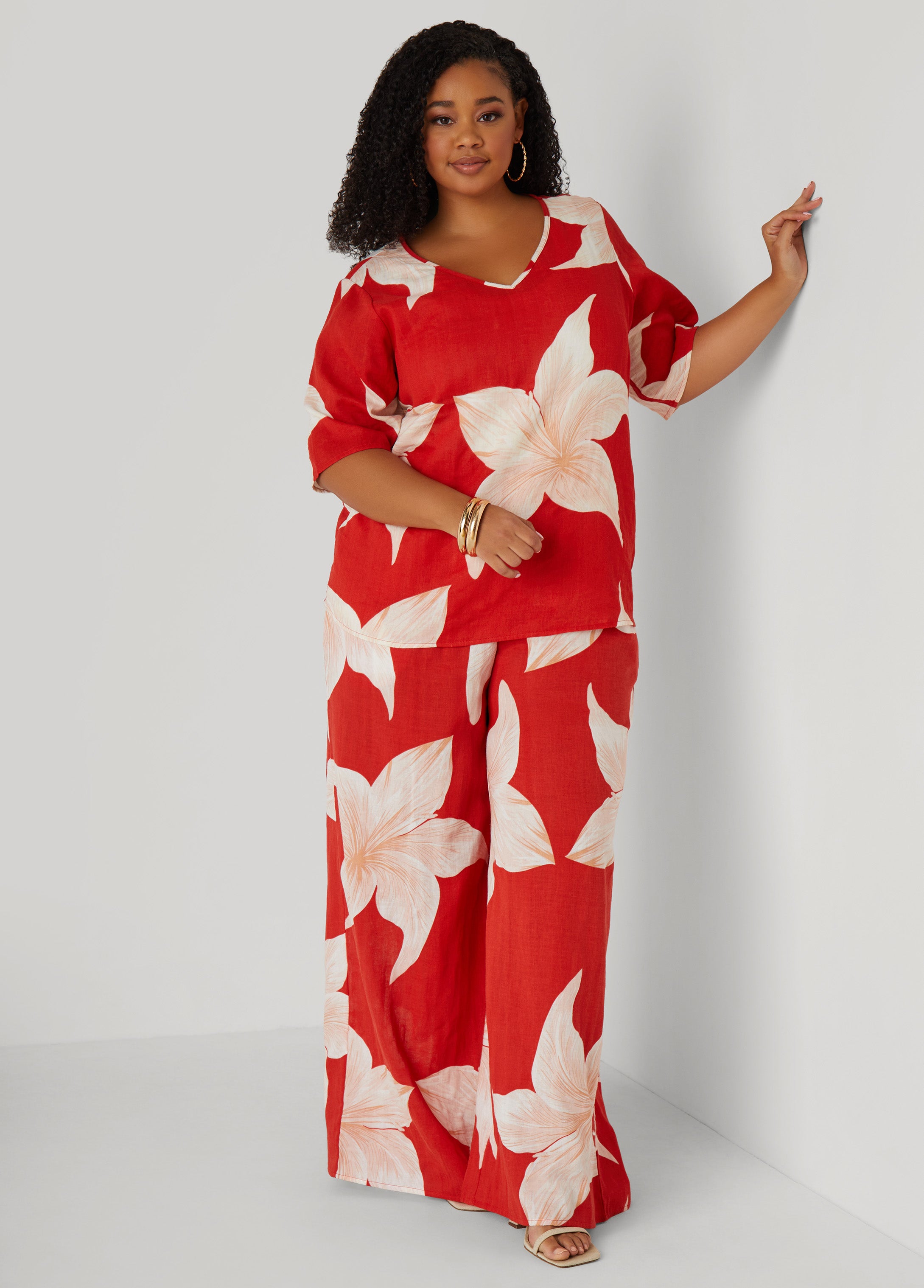 Floral Print Cotton Gauze Pants、mySite、bengalsvssteelers