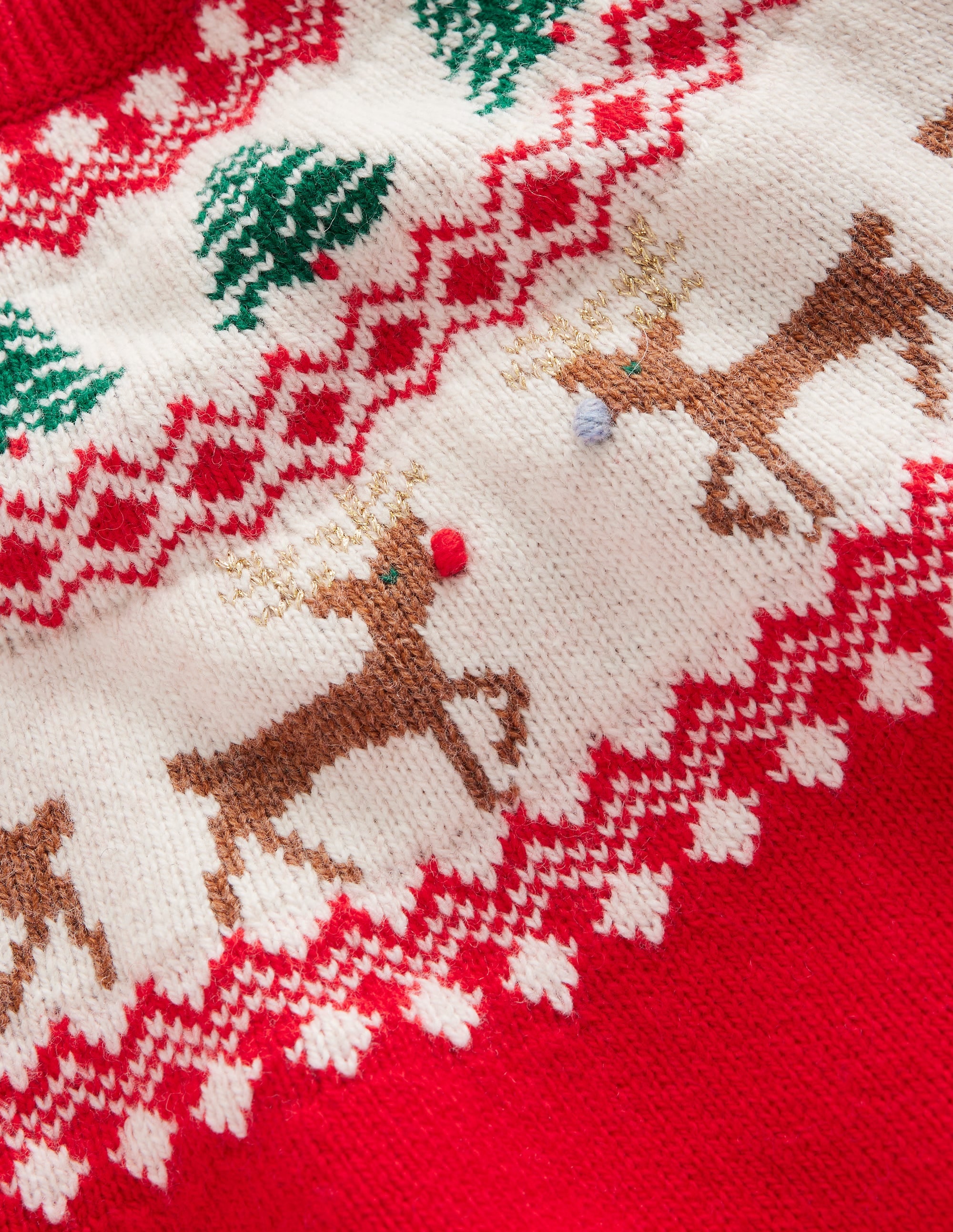  Fair Isle Jumper-Poppy Red Reindeer、mySite、ashleygrahame