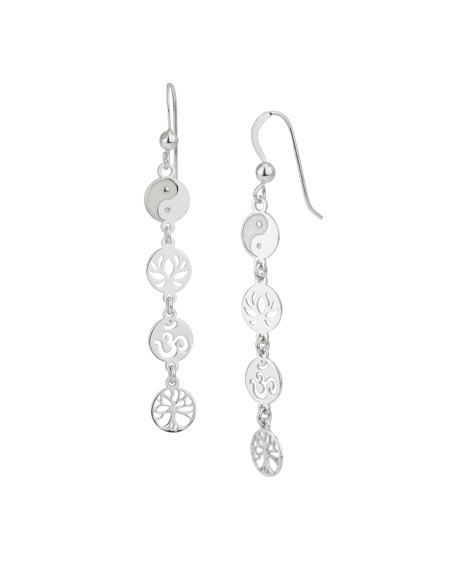 Meaningful Symbols Link Earrings, Sterling Silver、mySite、topwebapps