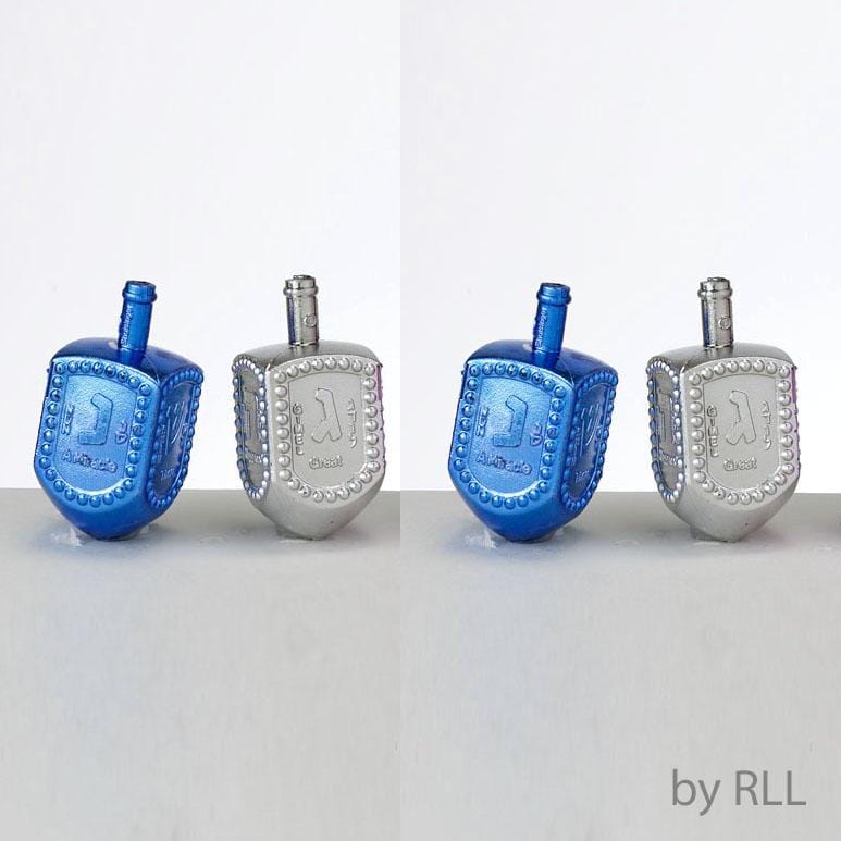 Jar of Dreidels - 25 Metallic Blue and Silver Dreidels、mySite、topwebapps