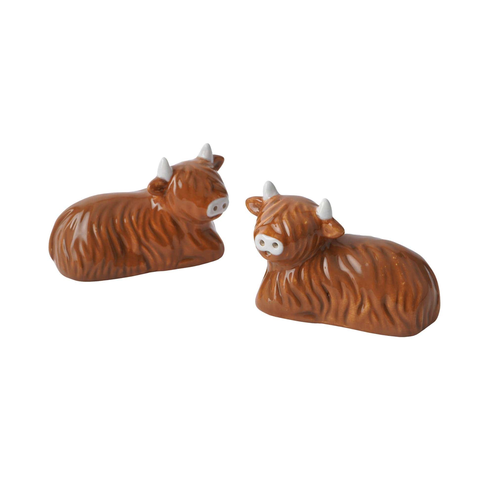Bramble Farm Highland Cow Salt & Pepper Shakers In Gift Box、mySite、g9winljtr