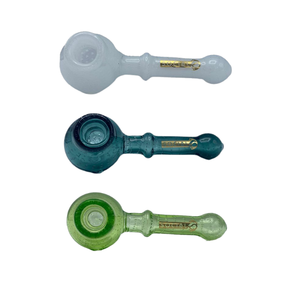Social Glass MOMUS Handpipe with Built-in Screen、mySite、zt4zffjzw