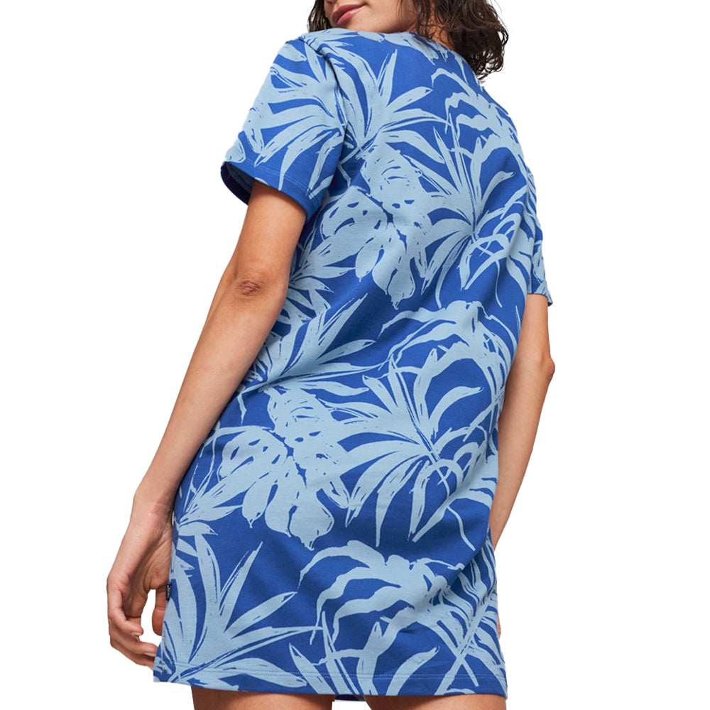 Essentials+ Palm Resort Graphic Short Sleeve T-Shirt Dress、mySite、gtrtttuynbv