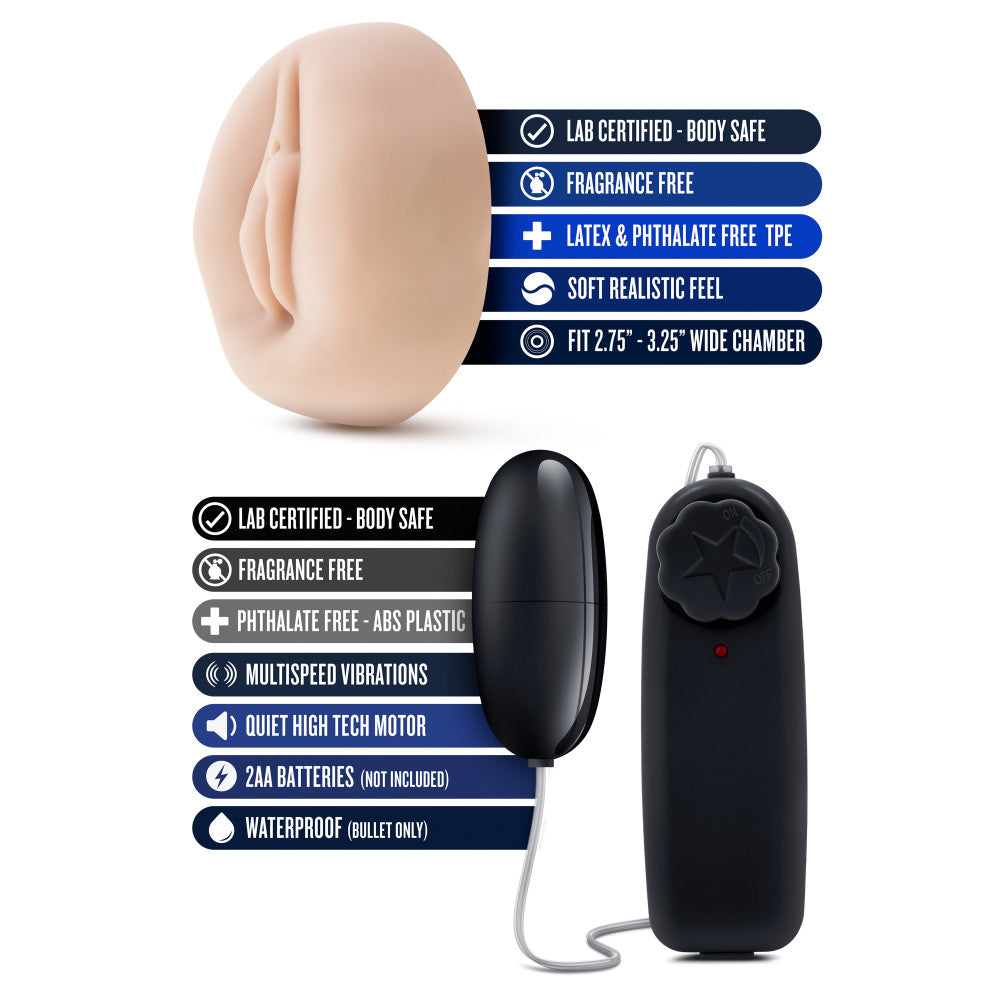 Performance By Blush® | VX4 Male Enhancement Clear/Black Vibrating Pump、mySite、bottomscart