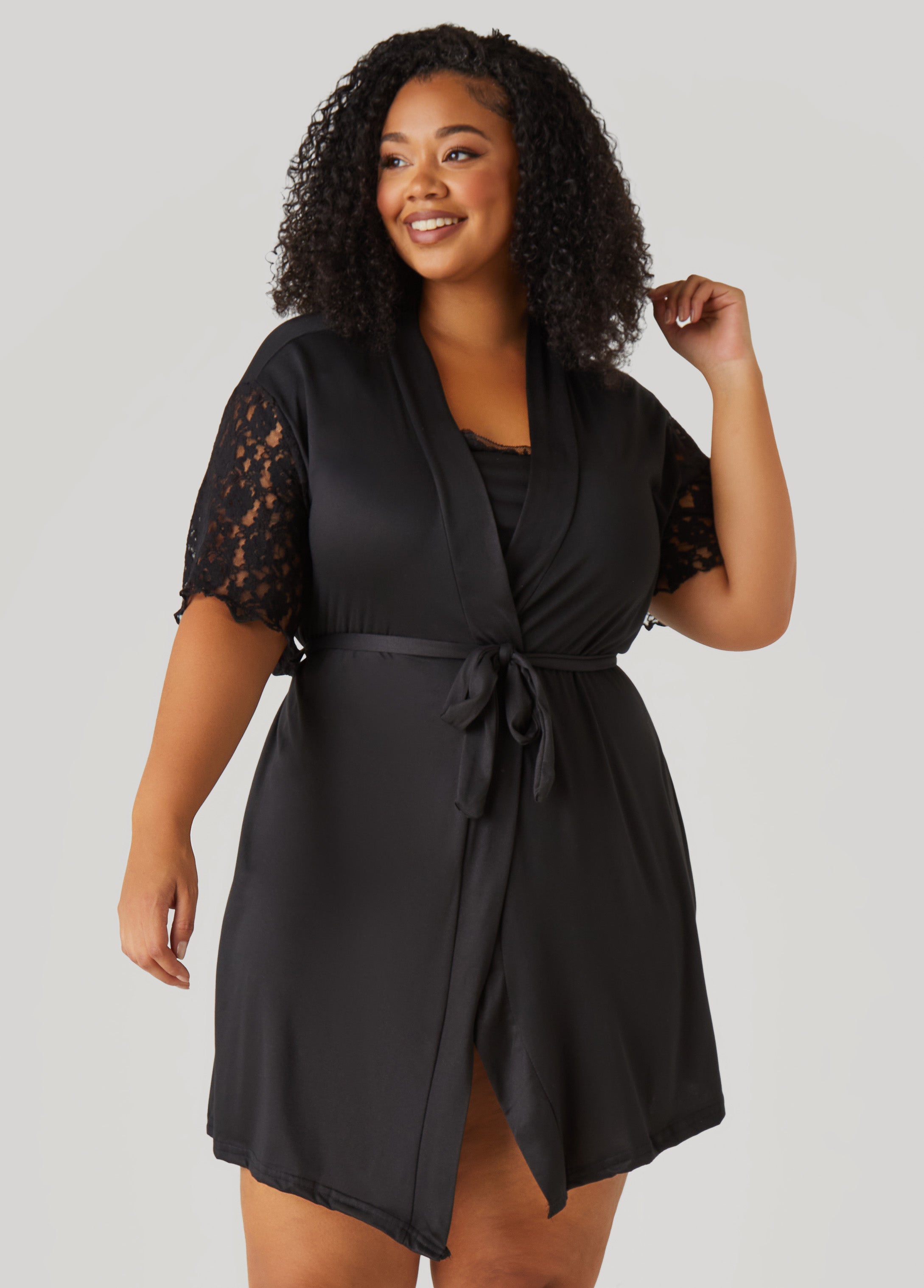 Love To Sleep Lace Paneled 3 Pc Set、mySite、bengalsvssteelers