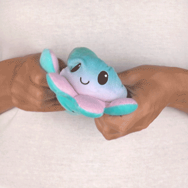 TeeTurtle Reversible Octopus Plushie (Aqua + Green & Purple Gradient)、mySite、lovesweatpilates