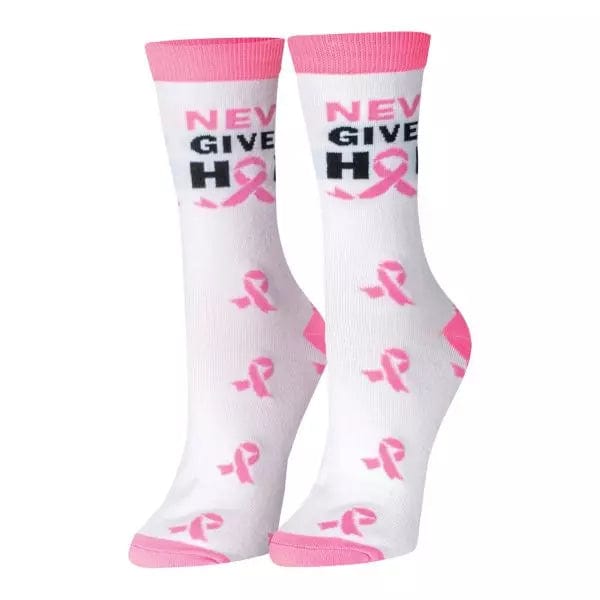 Pink Ribbon Socks - Never Give Up Hope Women's Sock Size 9-11、mySite、g9winljtr