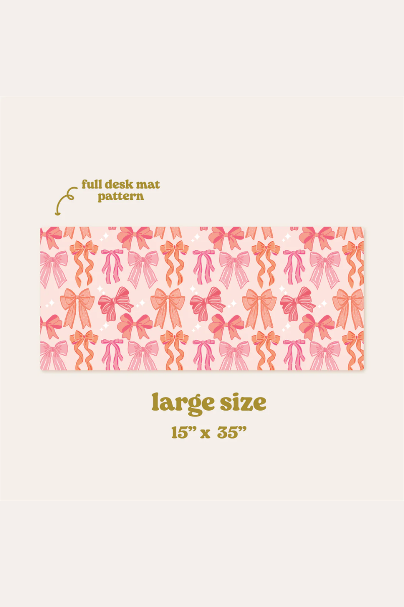 Blushing Bows Style Station Desk Mat Play、mySite、hinf8tx79