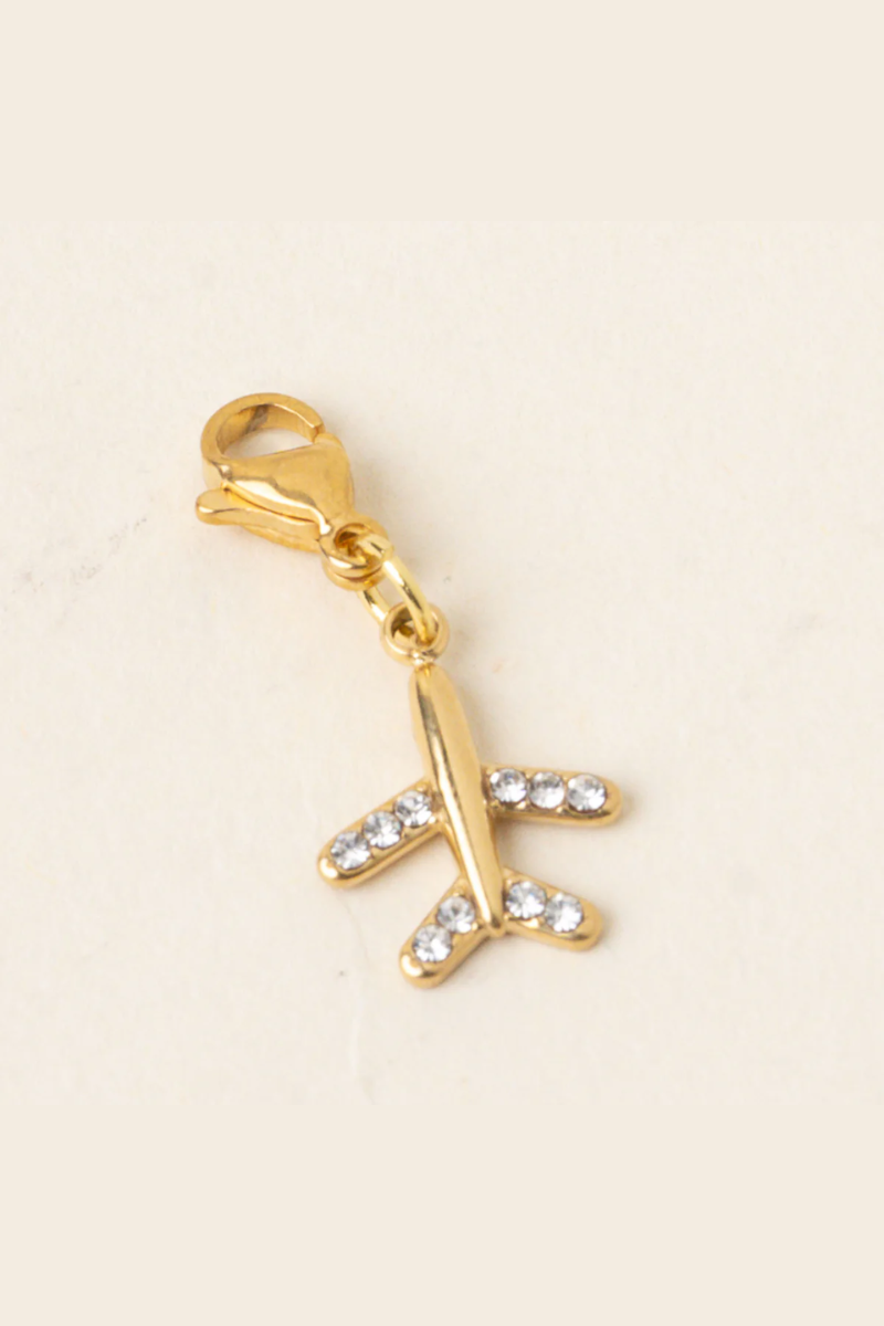 Plane Jewelry Charm Gold、mySite、hinf8tx79