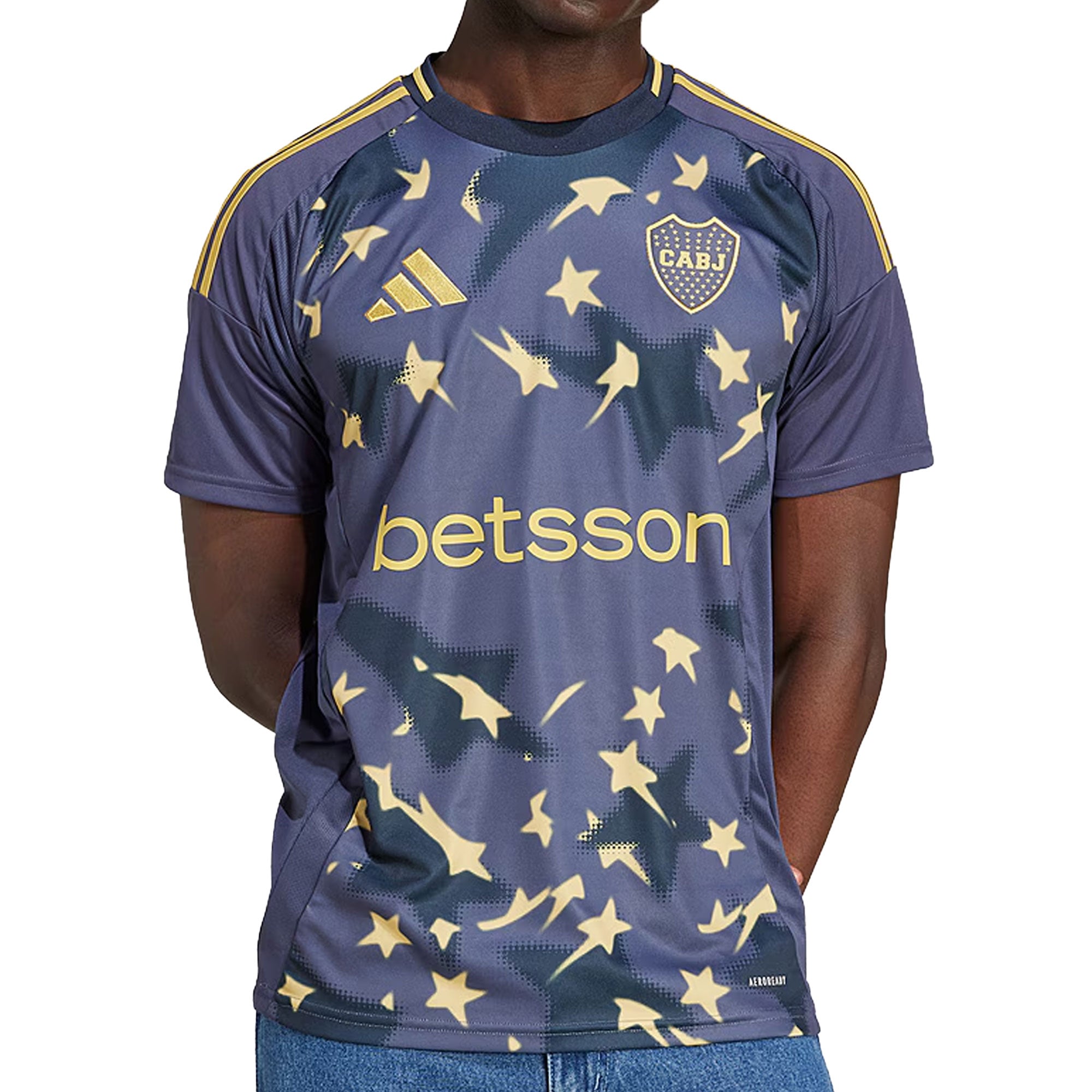 adidas Men's Boca Juniors 2025/26 Third Jersey Shadow Navy/Pyrite、mySite、bottomscart