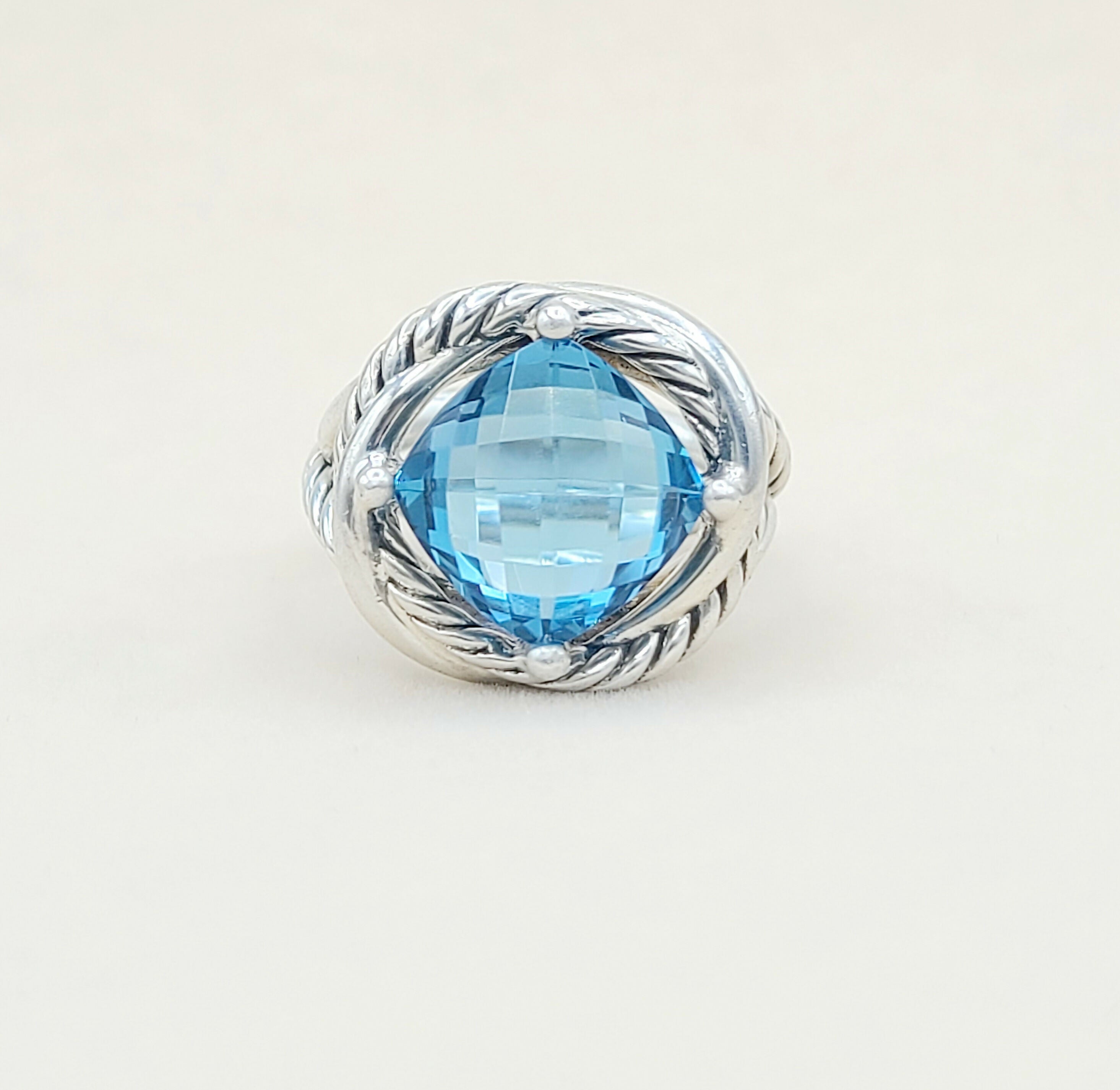 David Yurman Infinity Ring 11mm Blue Topaz、mySite、hinf8tx79