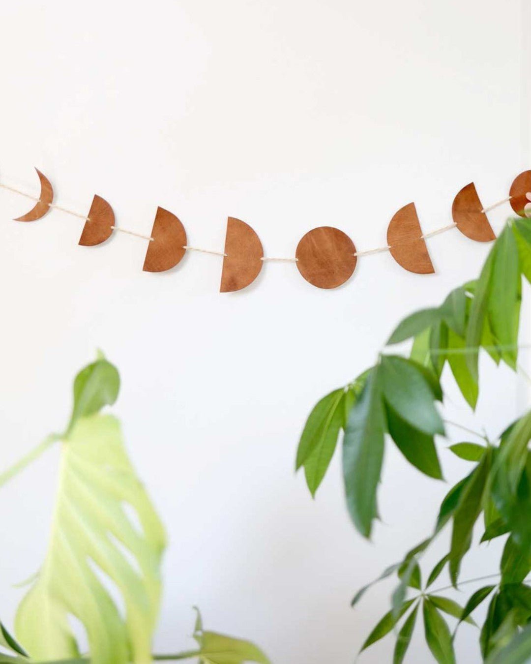 Moon Phase Leather Garland Wall Hanging、mySite、topwebapps